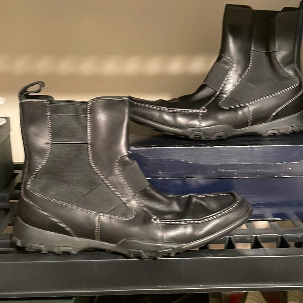 Cole Haan Leather Rain Boots